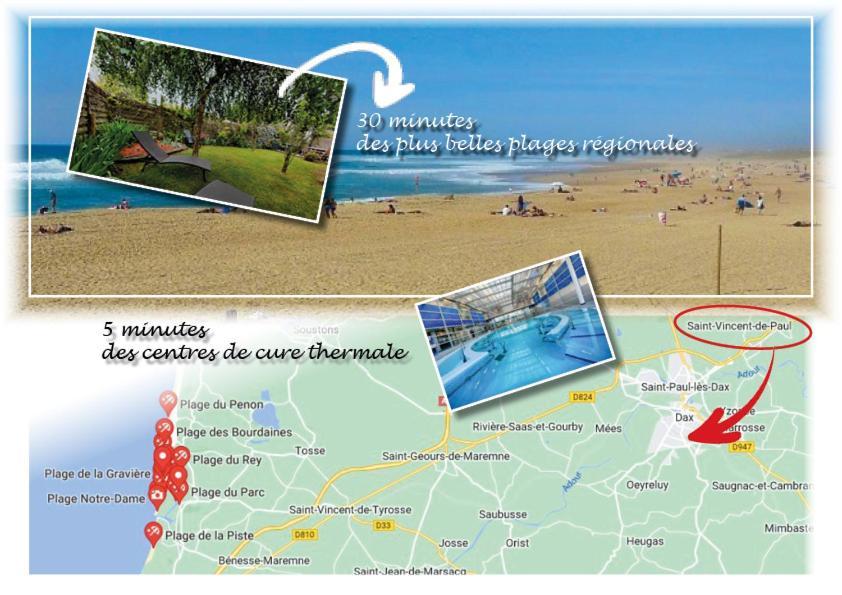 Dax Location Maison Avec Spa Saint-Vincent-de-Paul  Ngoại thất bức ảnh